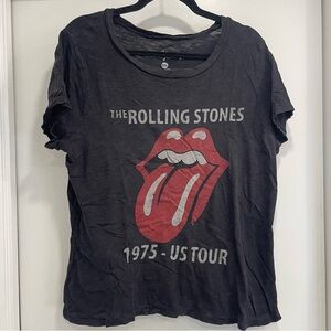 Rolling Stones black and red concert tshirt. XXL